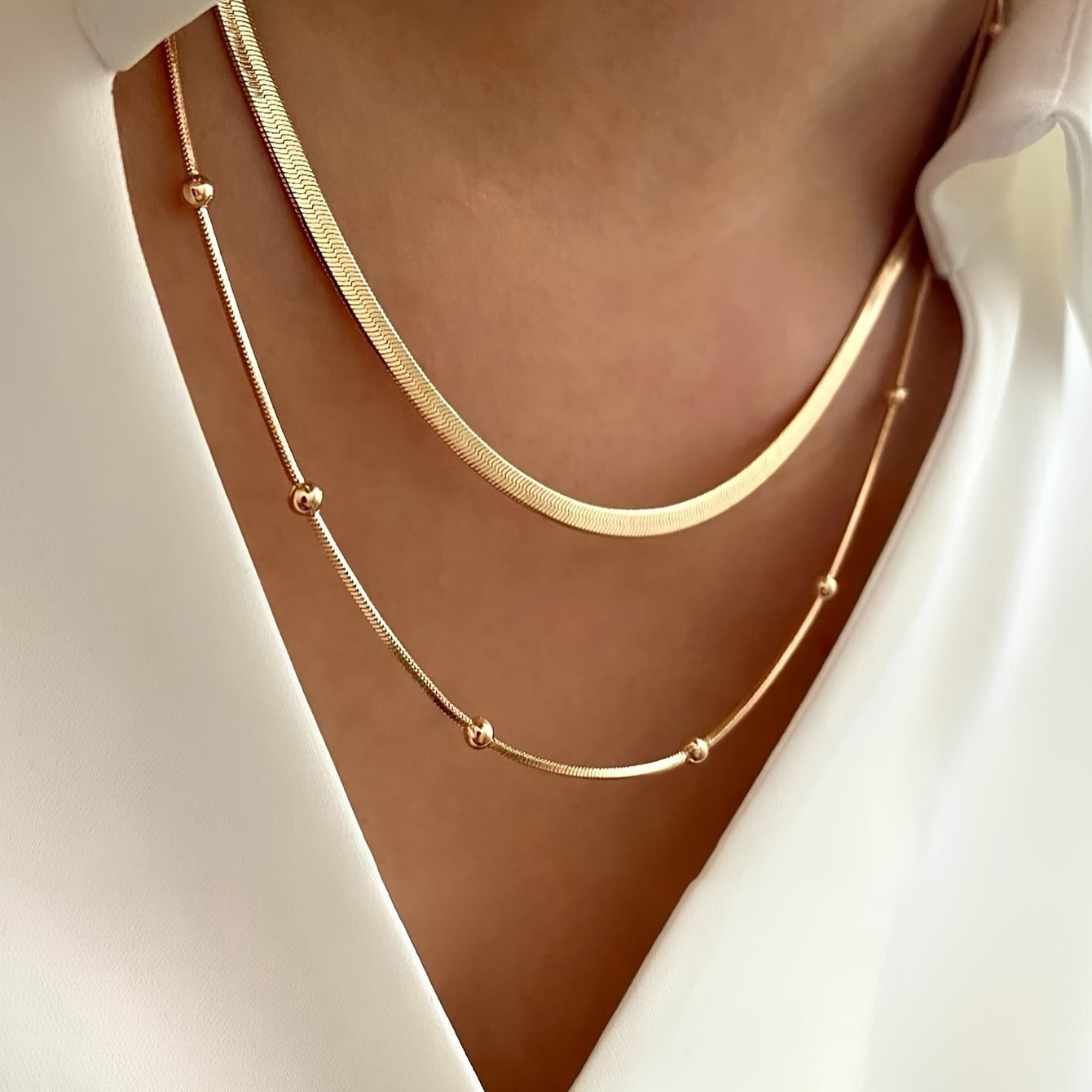 VELORA Double Layer Necklace