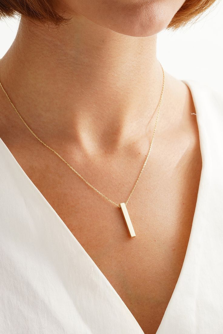 REBEL BAR Pendant Necklace
