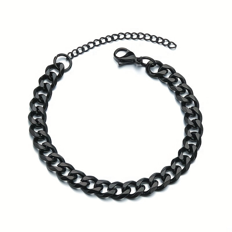 CUBAN EDGE Silver Bracelet
