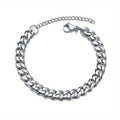 CUBAN EDGE Silver Bracelet