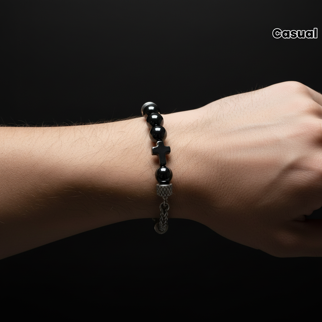 NOIR CROSS Bracelet